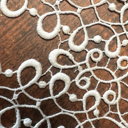 1.5m コットンケミカルレース 蔓柄 モチーフ 日本製 lace-No,176-1.5 9枚目の画像