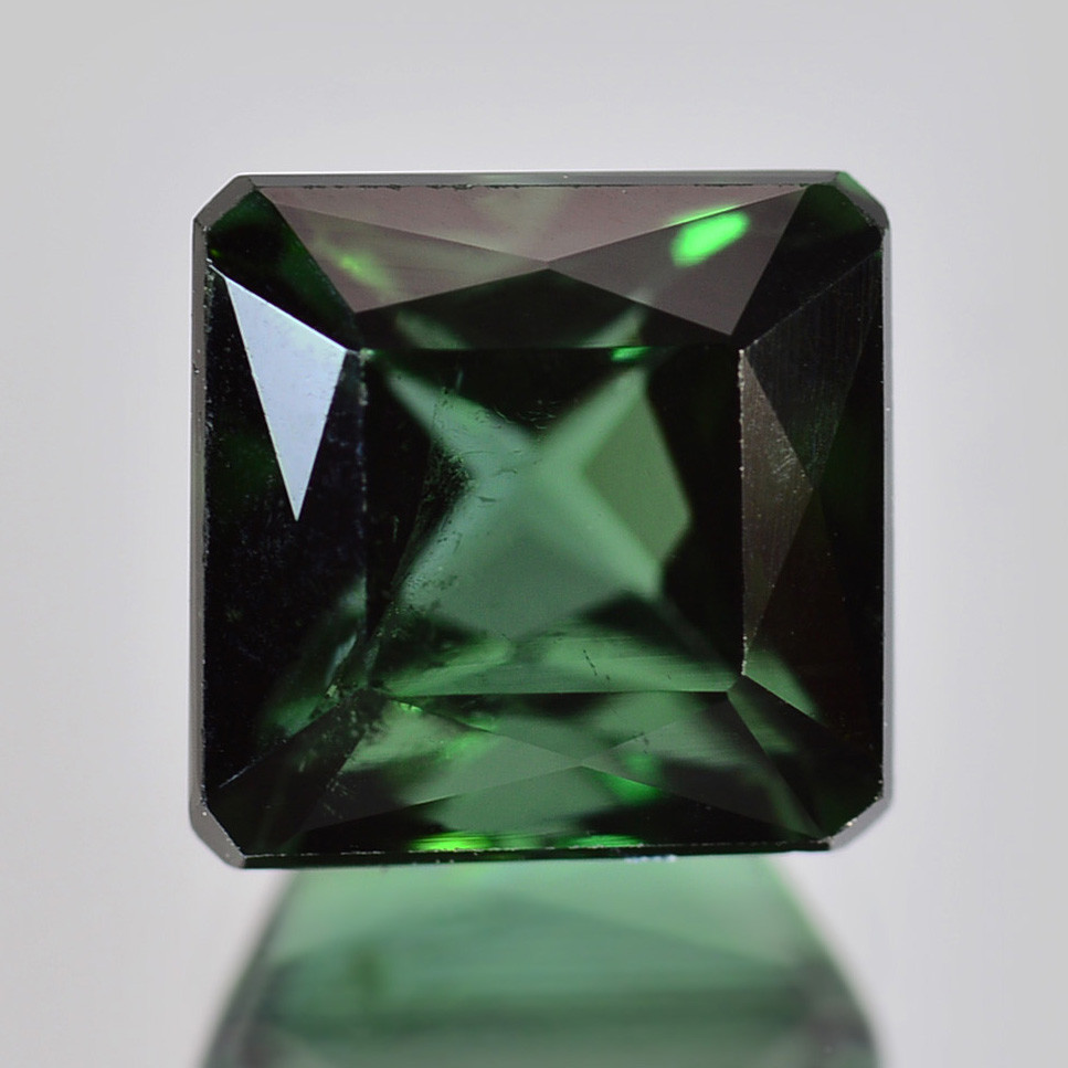 グリーン トルマリン 1.06ct ルース アッシャーカット Ω 天然石