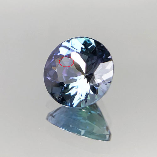 ソ付 非加熱タンザナイト 1.523ct ルース ラウンド 天然石 CheReine 