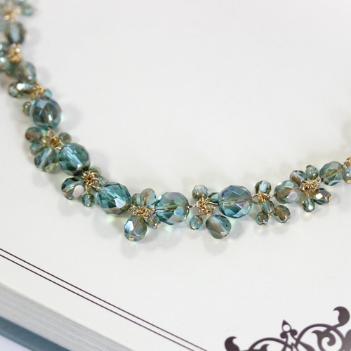 エメラルドのビーズネックレス 楽天市場】エメラルド ビーズネックレス