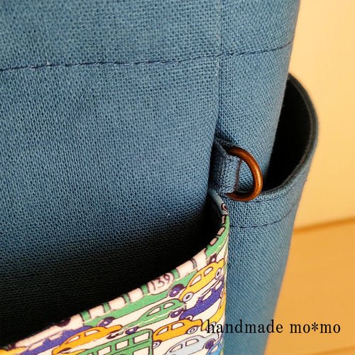 LIBERTY生地使用 handmade モヘアセータートートバッグ