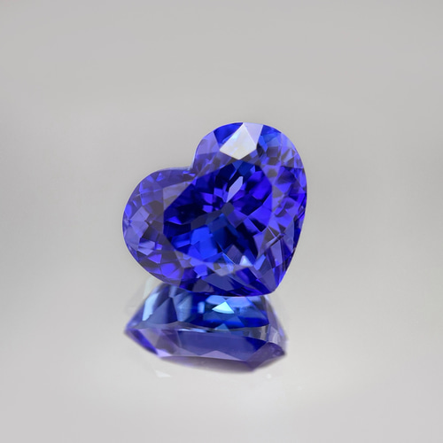 鑑別書付き 最高品質 6.711ct タンザナイト ルース Dブロック ハート 