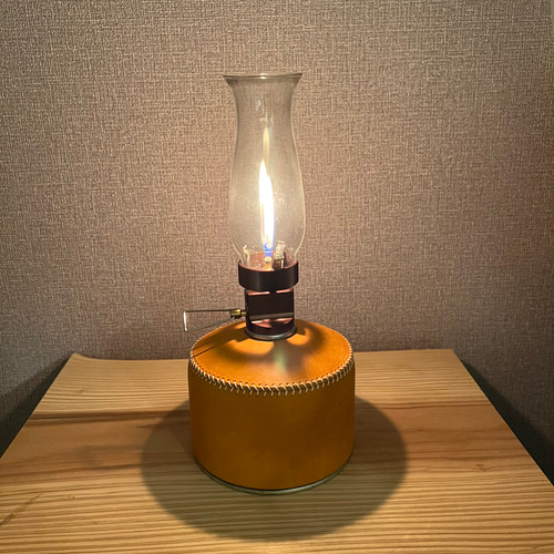 本革のOD缶カバー おしゃれキャンパー必見！かわいい黄色 その他