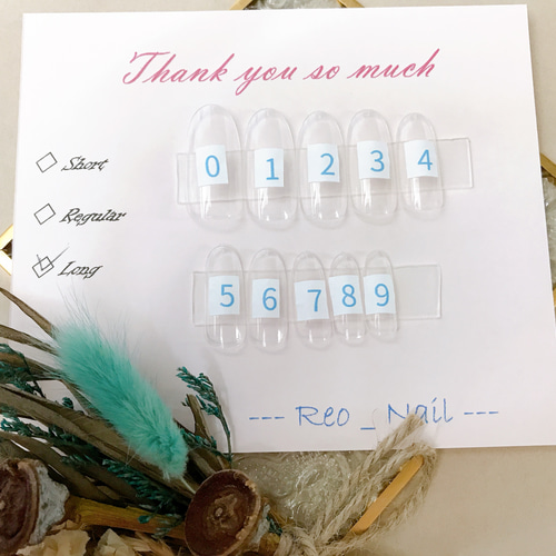 【計測用チップ】ネイルチップ ネイルチップ計測用チップ