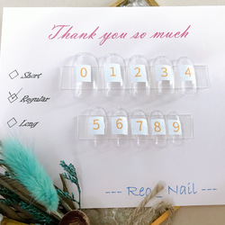 ✳︎ネイルチップ 計測用 ネイルチップ（つけ爪） reo。 通販 16811300