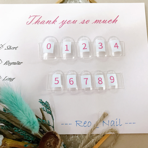 【計測用チップ】ネイルチップ ネイルチップ計測用チップ