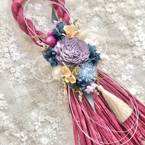 25日(月)最終発送】 しめ縄飾り お正月飾り 2way 交換用リースセット