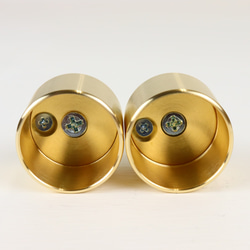 職人直送 真鍮無垢 パイプ ブラケット ソケット ハンガーパイプ 固定金具 壁 取り付け部品 25ｍｍ 5枚目の画像