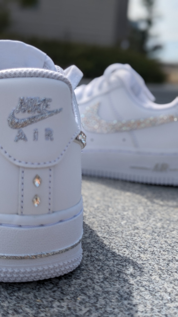 問合せ率No1✮エアフォースワン/AIR force1 3色ミックスカスタム 2枚目の画像