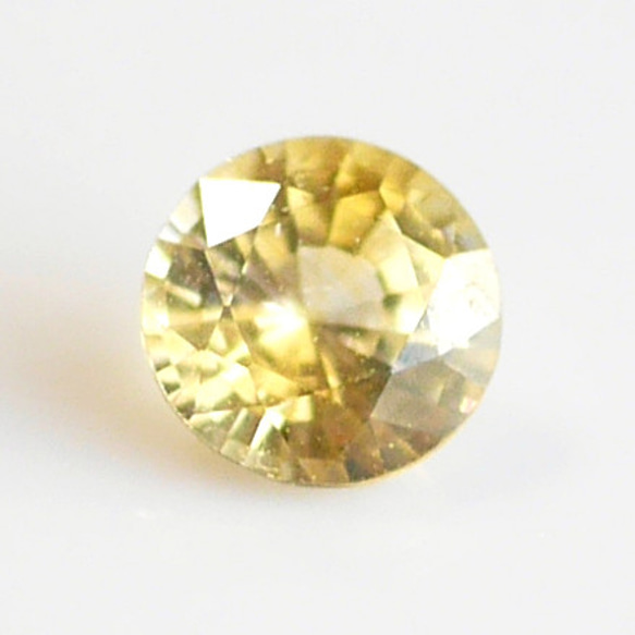 値下げ】ルース☆非加熱 天然イエローサファイア（ラウンド） 天然石