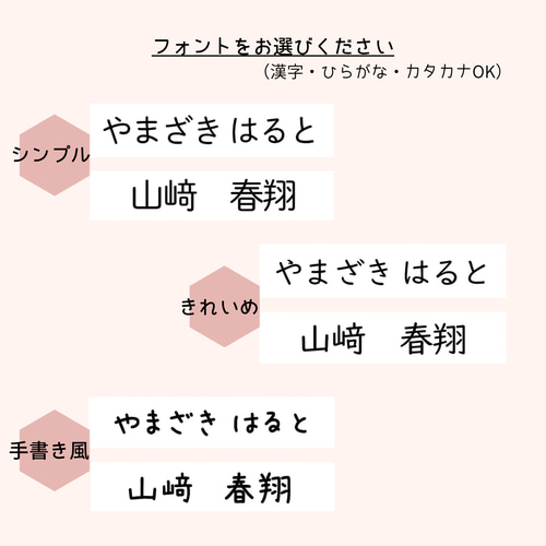 ⚫︎オプション⚫︎ お名前テープを縫い付ける《 印字タイプ 》 名前