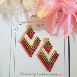 デリカビーズ　フリンジ　バッグ　ハンドメイド① ビーズファクトリー デリカビーズ織りバッグチャームキット（トート