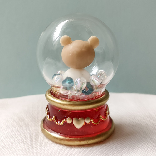 シーグラスアート　メリークリスマス♡トナカイさんいつもありがとう♡　スノードーム 🎄クリスマスの商品が入荷しました🎄 ガラスで出来たツリーや