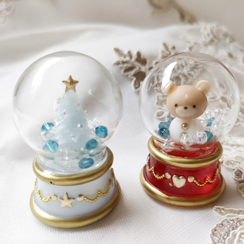 シーグラスアート　メリークリスマス♡トナカイさんいつもありがとう♡　スノードーム シーグラスアート 楽しみなクリスマス☃ - メルカリ