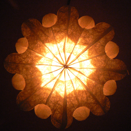 和紙の手作りランプシェード 美濃和紙使用 [弥] 2-2 どこにもない癒し