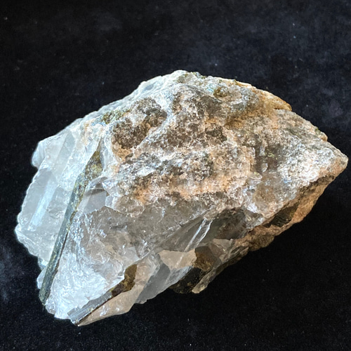 天然 水晶 原石 銀雲 母 曹長 石 付 天然 水晶 原石 銀雲 母 曹長 石 付