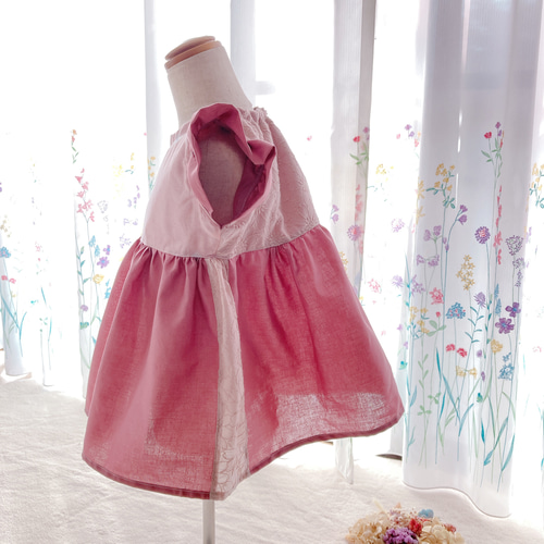90size】 ミナペルホネン ハンドメイド ワンピース チュニック