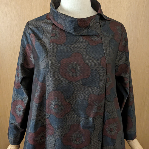 SOLD 着物リメイク ワンピース 大島紬 MーL ワンピース さらあお 通販