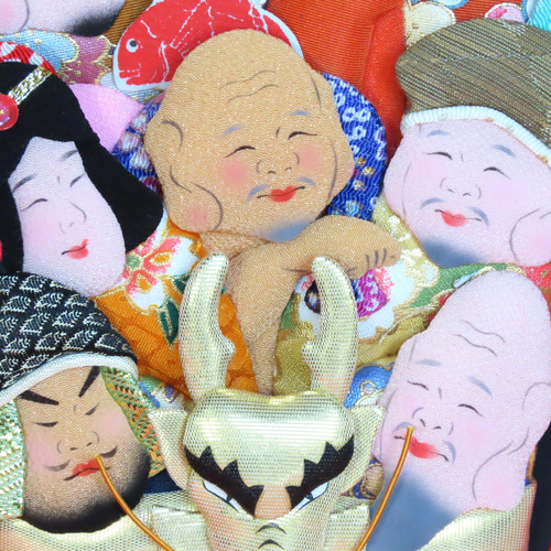 2024年 干支 辰 七福神宝船 縁起物 押絵羽子板 額 ひな人形・雛飾り