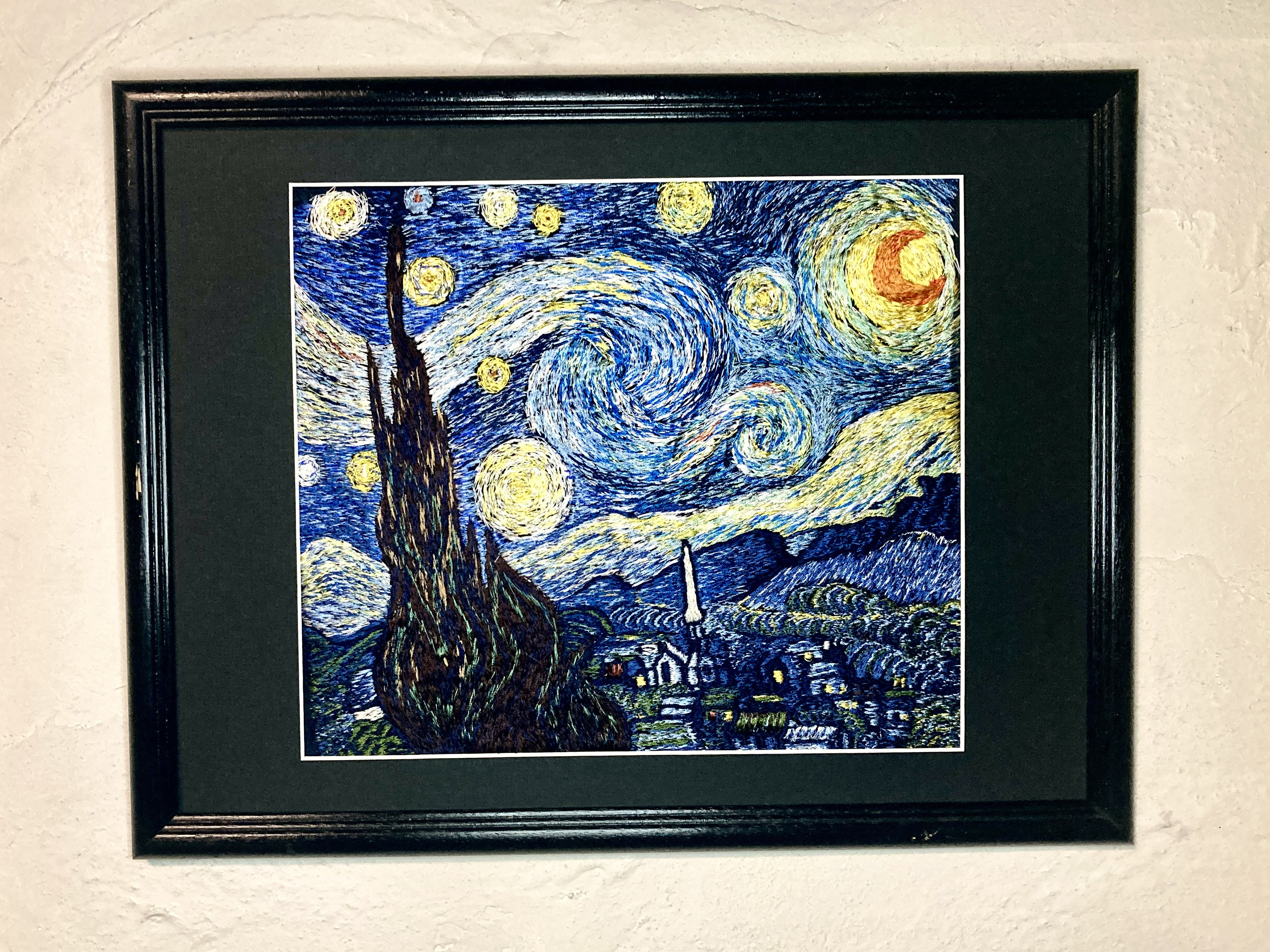 星月夜 ゴッホ 模写 (紫バージョン)