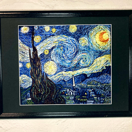 星月夜 ゴッホ 模写 (紫バージョン) - メルカリ