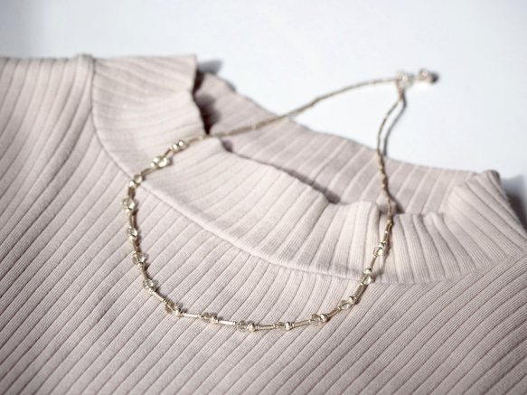 'Scapolite' silver necklace 2枚目の画像