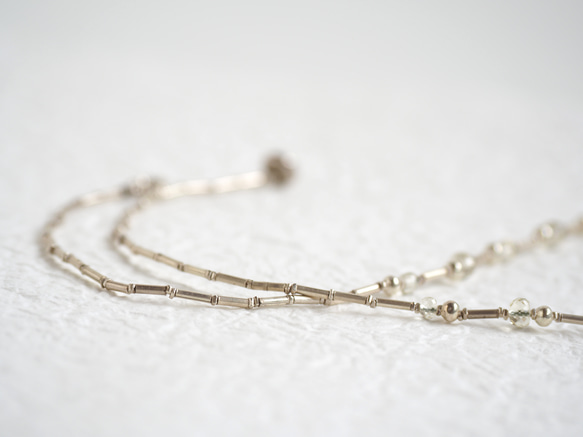 'Scapolite' silver necklace 5枚目の画像