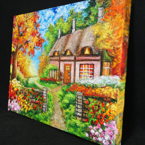 油絵 絵画 おとぎ国ボックス 油絵 絵画 【おとぎの国の秋】 絵画