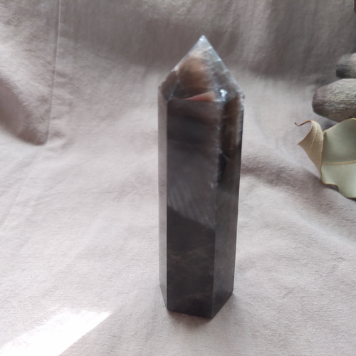 モリオン (黒水晶) 六角柱 ポイント ② その他インテリア雑貨