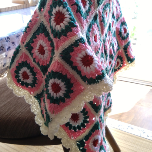 オーガニックコットンの手編みのブランケット | Fair Trade Shop