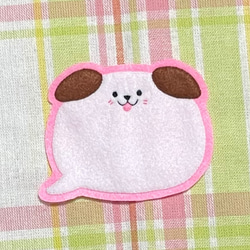 パンダとハート フェルト名札 ワッペン その他入園グッズ pikataka