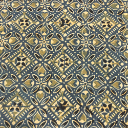 【50cm單位】Ajrak F Blue① 印度手工塊印花布料棉 第2張的照片