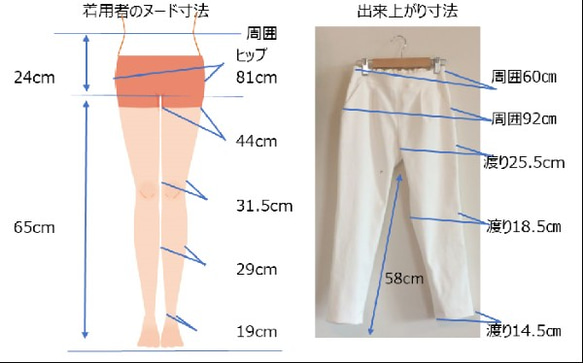 【完成品】5号 1タック ストレッチパンツ　(後ゴム/チャコールグレー) 15枚目の画像