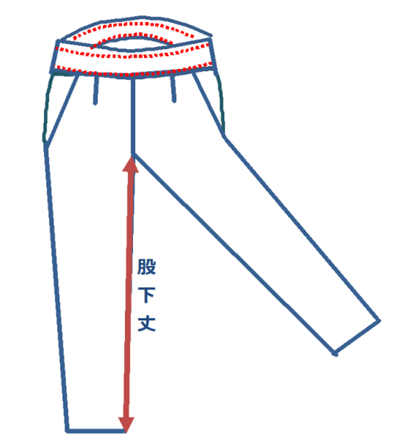 【完成品】5号 1タック ストレッチパンツ　(後ゴム/チャコールグレー) 14枚目の画像