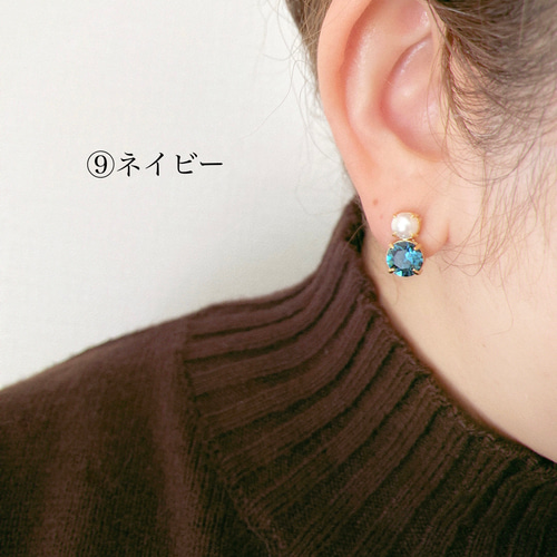 SnowMan Crystal イヤリング／イヤリング 雪だるま サージカル