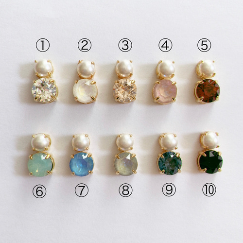 SnowMan Crystal イヤリング／イヤリング 雪だるま サージカル