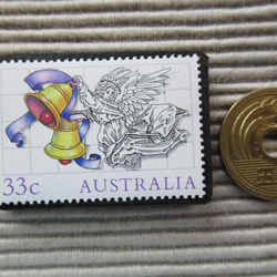オーストラリア　クリスマス切手ブローチ9091 3枚目の画像