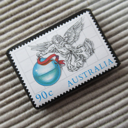 オーストラリア　クリスマス切手ブローチ9094 2枚目の画像