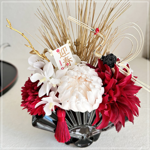 お正月飾り豪華ウォールフラワー84(正絹帯使用) Amazon.co.jp: 上質 正月飾り 玄関 2025 しめ縄 おしゃれ 水引