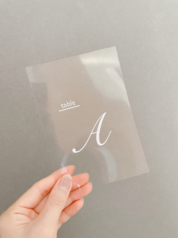 手書き テーブルナンバー 卒花 テーブルナンバー A〜H ８卓分 手書き テーブルナンバー 卒花 テーブルナンバー A〜H 8卓分