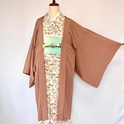 新品 正絹 単衣 女物 長羽織 大島 着物 haori しば田（お休み