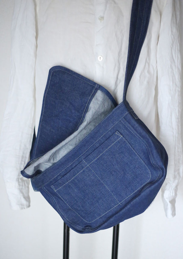 shoulder bag 13oz denim 3枚目の画像