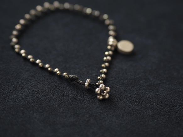 braid bracelet -pyrite・silver- 5枚目の画像