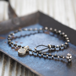 braid bracelet -pyrite・silver- 1枚目の画像