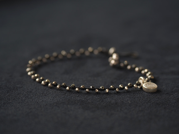 braid bracelet -pyrite・silver- 3枚目の画像