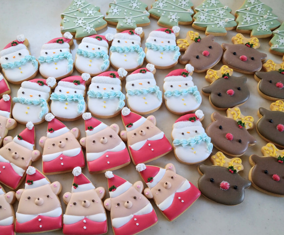 Creema限定新作『クリスマスギフト2023』クリスマスのアイシングクッキー缶※クッキー缶※身体に優しい甜菜糖使用 7枚目の画像