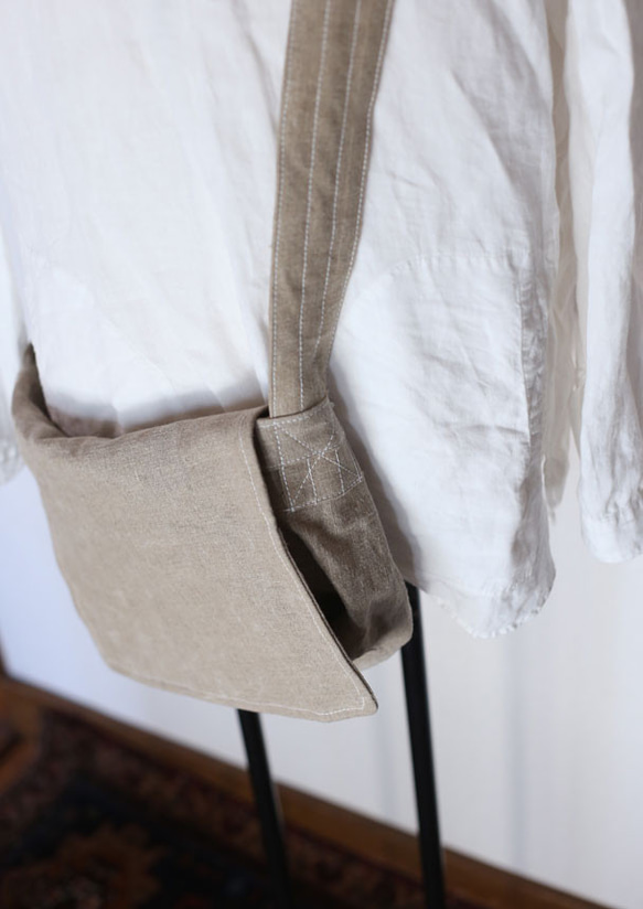 shoulder bag old linen 1枚目の画像