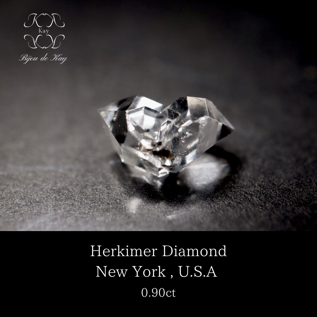 透明度抜群　極上　ハーキマー ダイヤモンド　原石　0.90ct