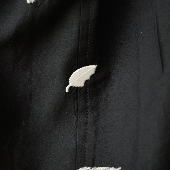 存在感のあるドット柄が洗練された印象の カットジャガードシャツワンピース【SOOP013F】 11枚目の画像