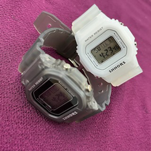 d*2様 1424時計セット デジタルペアウオッチ SH-718（2セットのみ） 腕時計 ACONTeG